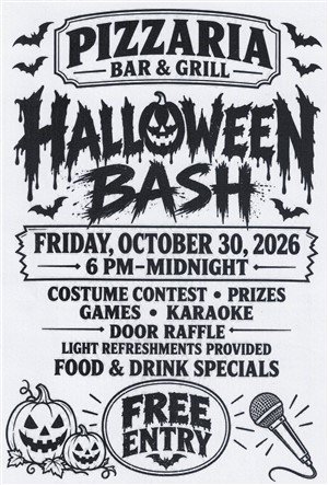 Halloween Party at Pizzaria
