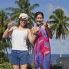 Ms. Eri Kaiho with her friend